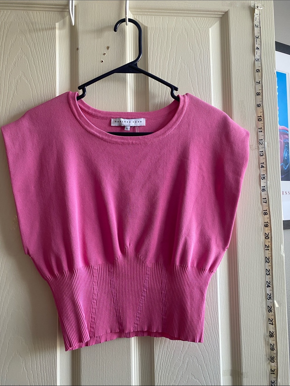 Endless Rose Hot Pink Knit Pullover Top